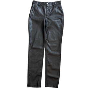 Dynamite Black Straight Leg Leather Pants
